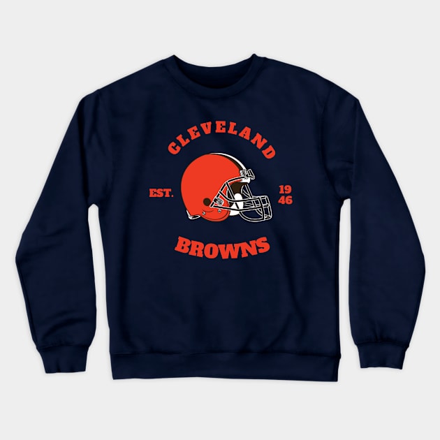 Cleveland Football Crewneck Sweatshirt by Aldrvnd